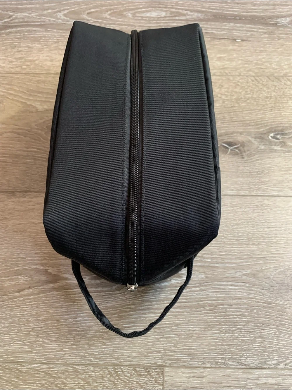 Sephora Cosmetics Toiletry Travel Bag Black Chrome Zipper